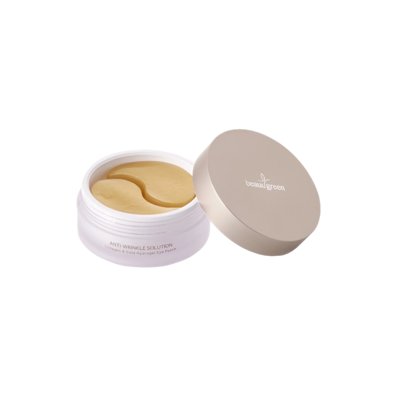 BEAUUGREEN - Patchs pour les yeux au collagène vert et hydrogel doré - nutrition et vitalité pour le contour des yeux (90g - 60 pcs)