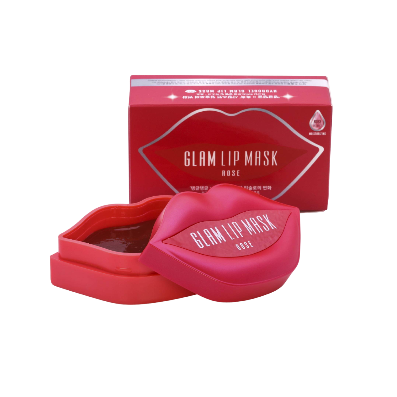 GLAM LIP MASK - Masque à lèvres hydrogel glam rose - Hydratation intense et apaisement (50g)